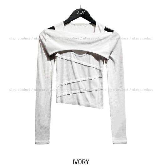 Kona cutting sleeveless bolero set