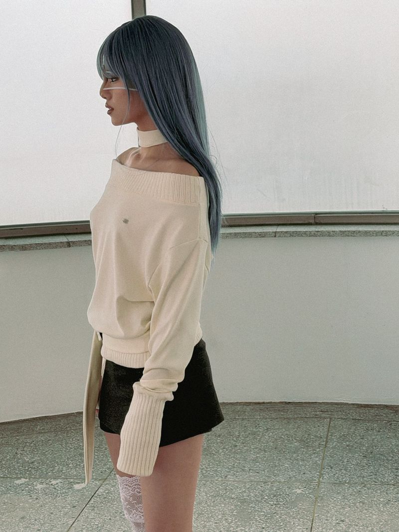 [ID] Classic Button Skort (Gray)
