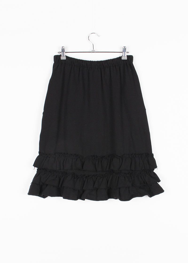 FRILL MIDI SKIRT