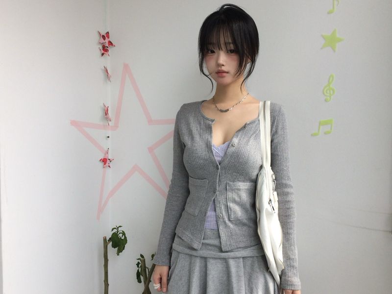 punching pocket cardigan