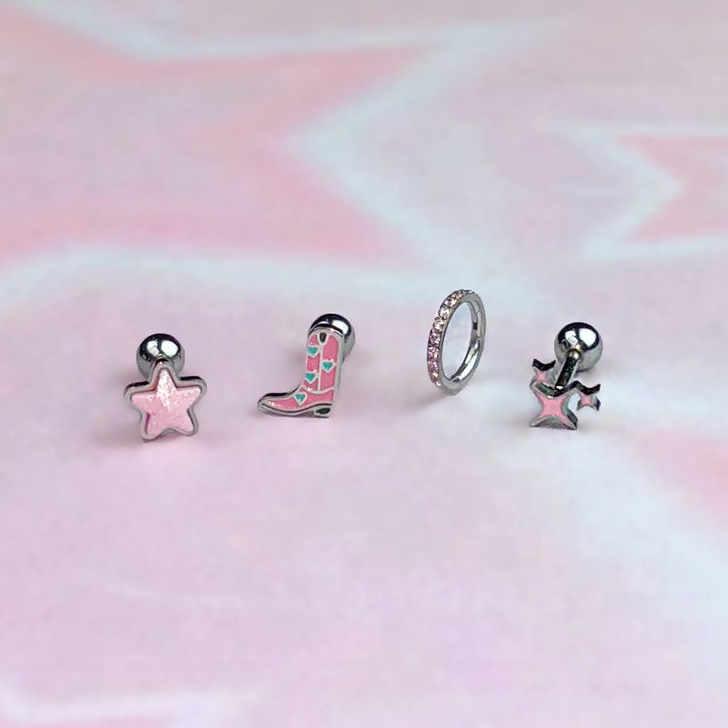 [SET] Funky Boots Star Piercing