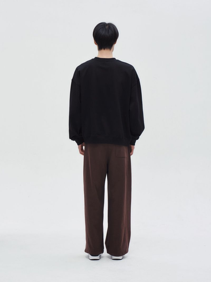 SIDE TUCKS PANTS [Brown]