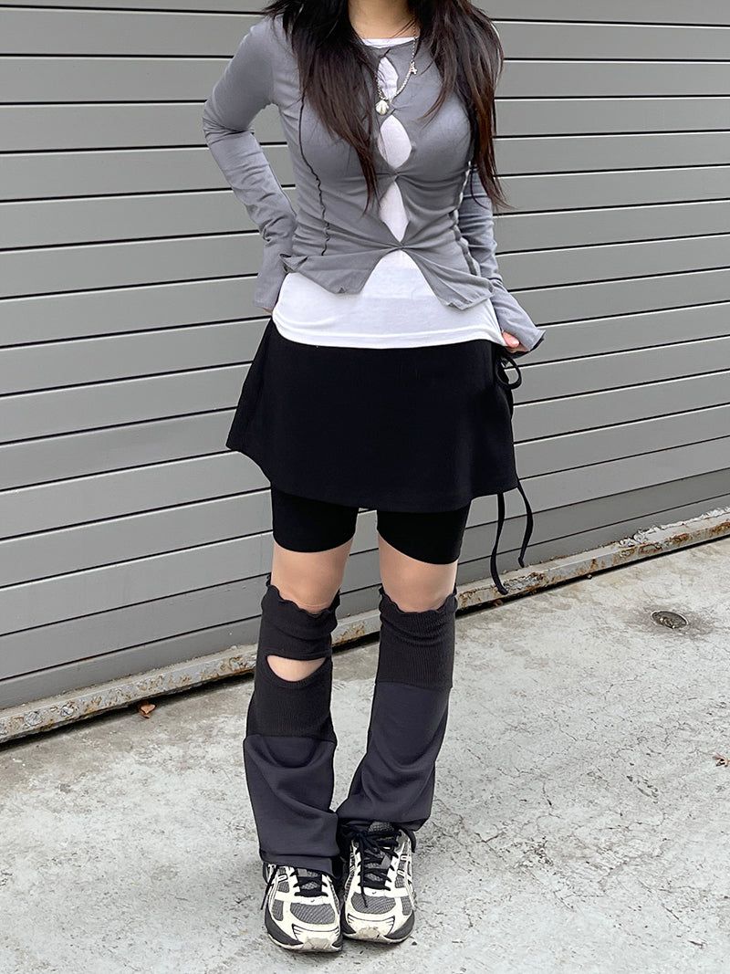 heenytsuki（ヒニツキ）の「Gorpcore spandex Strap Skirt Leggings（Skirts）」