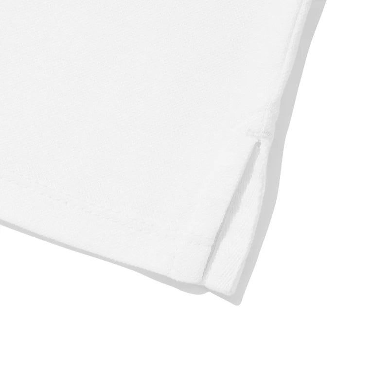 KIRSH PLAIN SLIM FIT PIQUE T-SHIRT - WHITE 