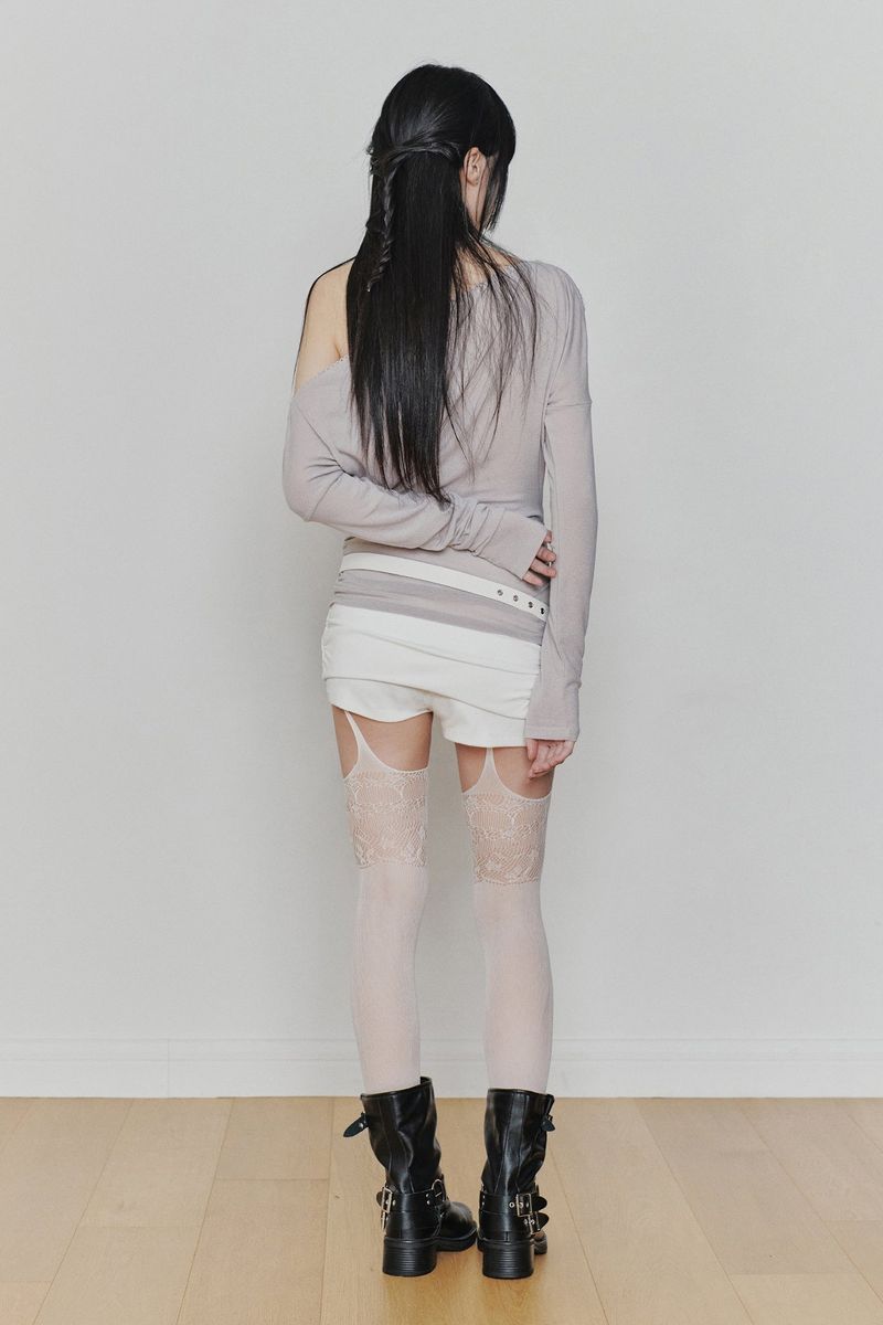 RUBY HOOK SHORTS (SS ver.) white