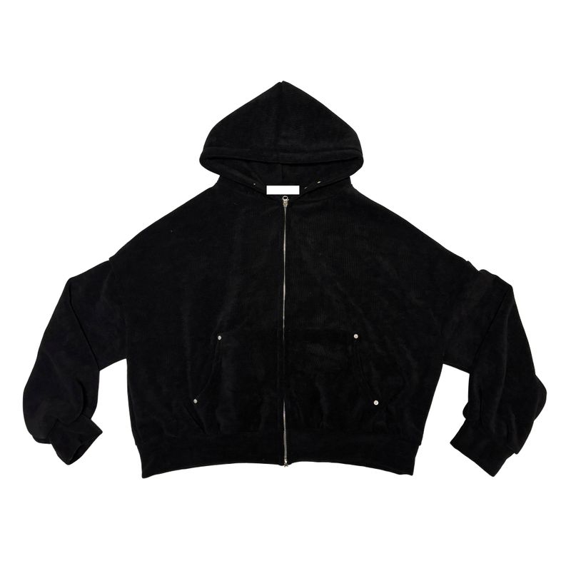 Corduroy hood jumper