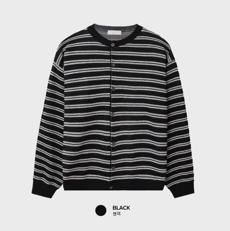 Glass Premium Dangara Overfit Long Sleeve Cardigan