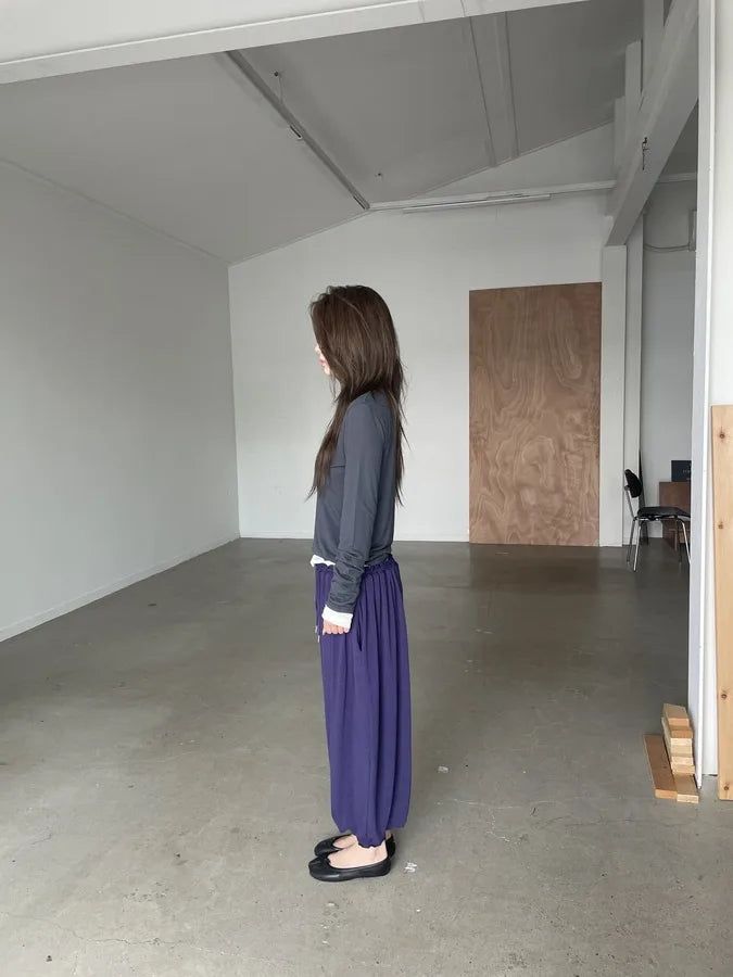 shirring loose pants