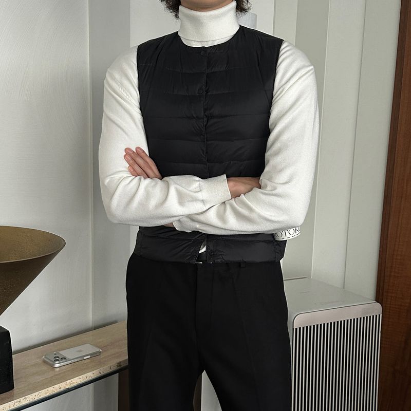 lemenne（ルメンヌ）の「LMN コジーダックダウンライトウェイトベストパデッド(3 colors)（ジャケット/アウター）」