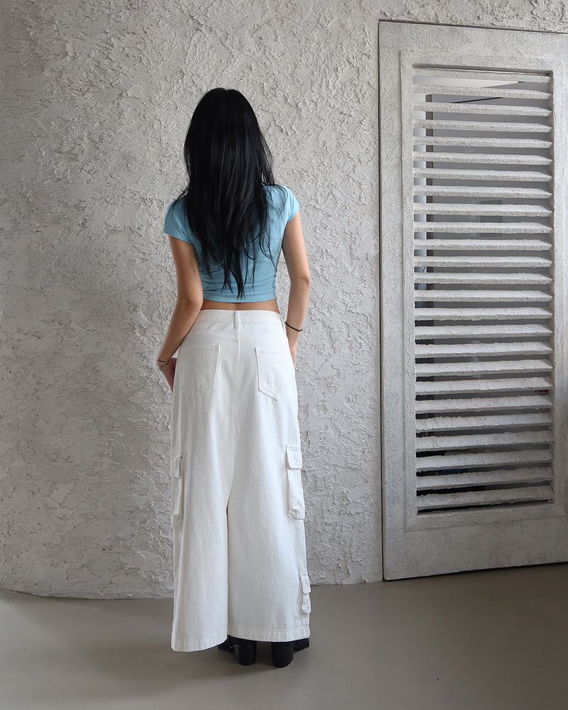 Soft cropped short-sleeved T-shirt