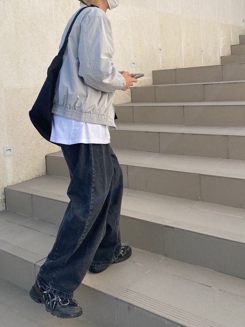 For season balloon fit denim pants 2C
