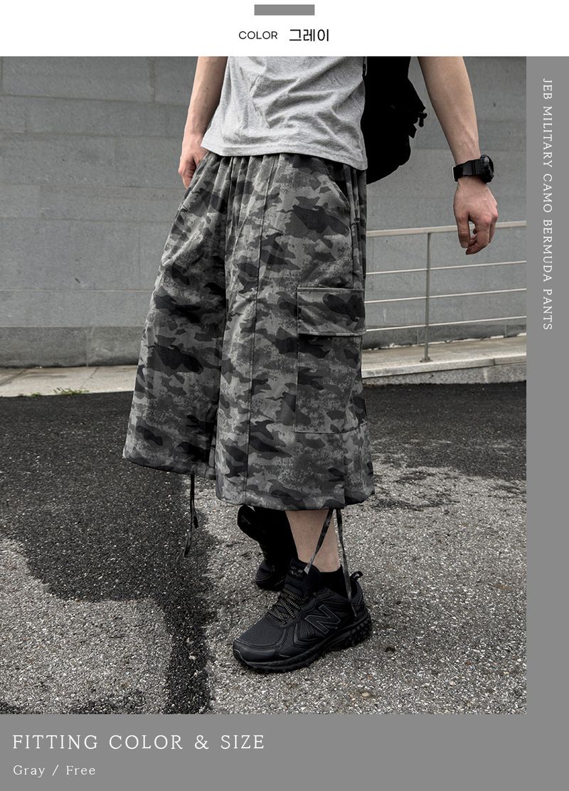 Jeb Military Camo Bermuda Pants