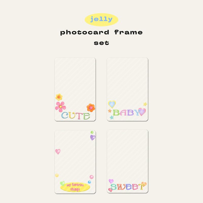fruity mellow（フルーティーメロウ）の「ジェリーフォトカードフレームセット（スマホグッズ/小物）」
