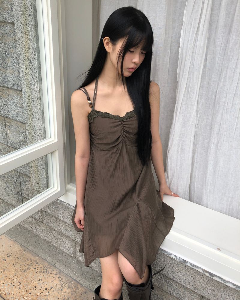 Hipon Halter Mini Dress