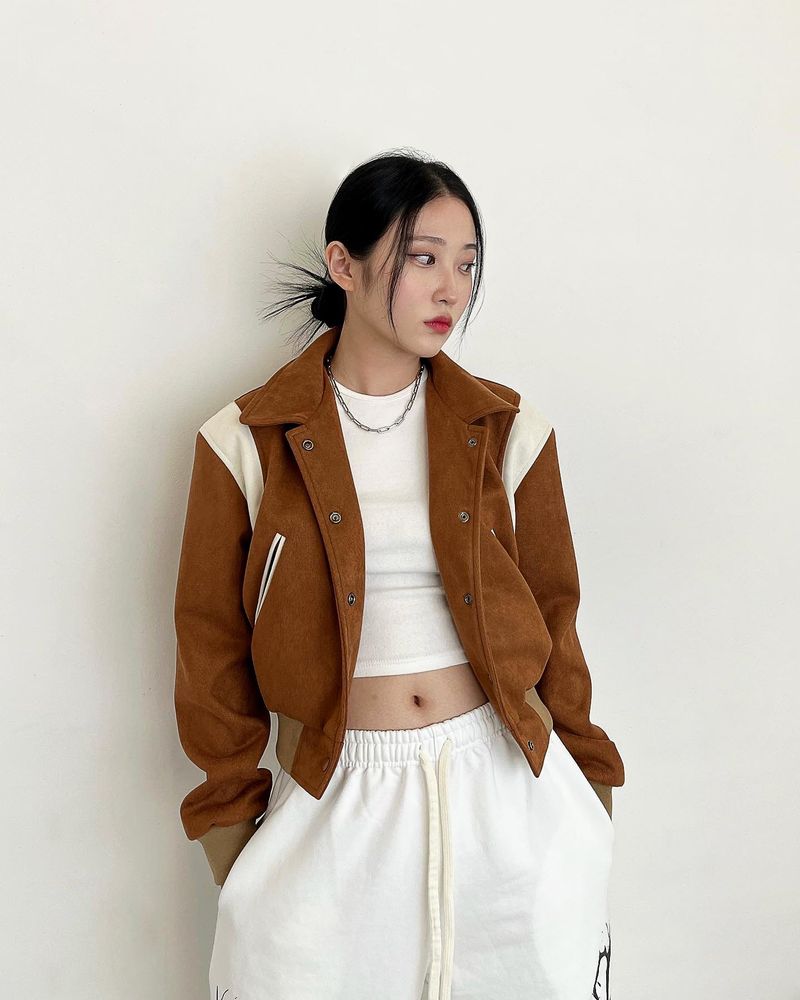 STACK LOGO VARSITY JACKET