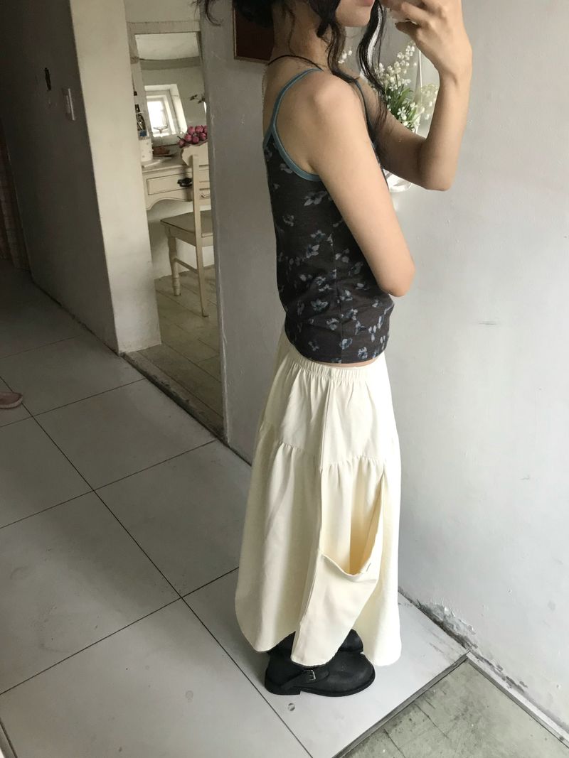 Vintage Flower Sleeveless Top