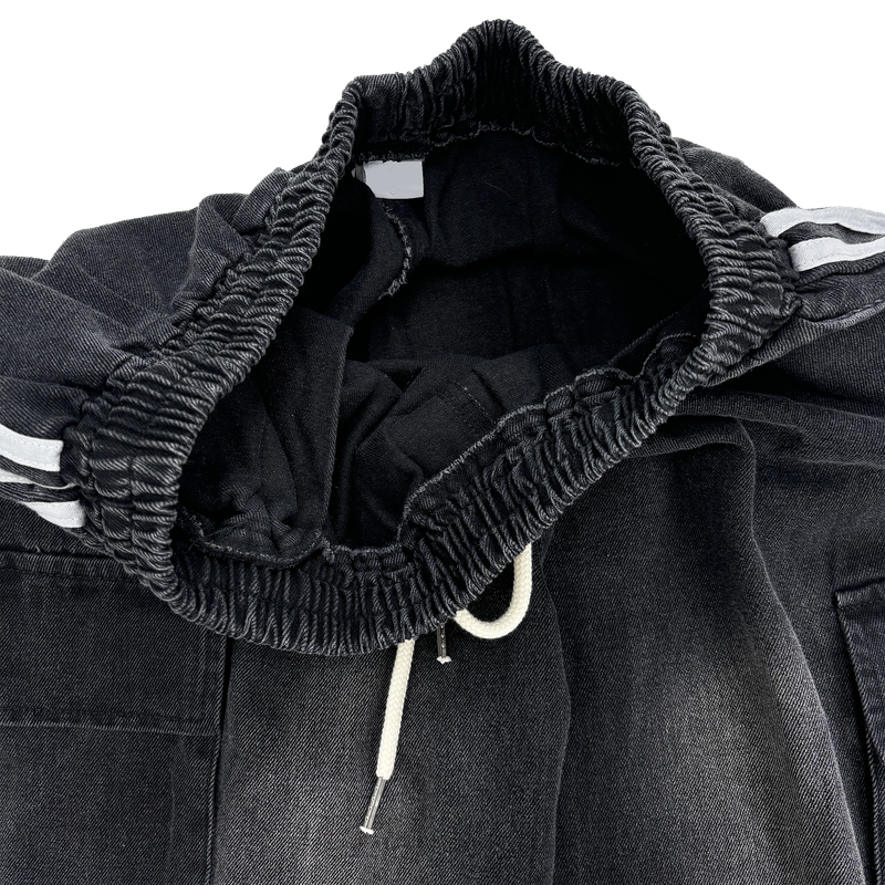  denim track cargo pants