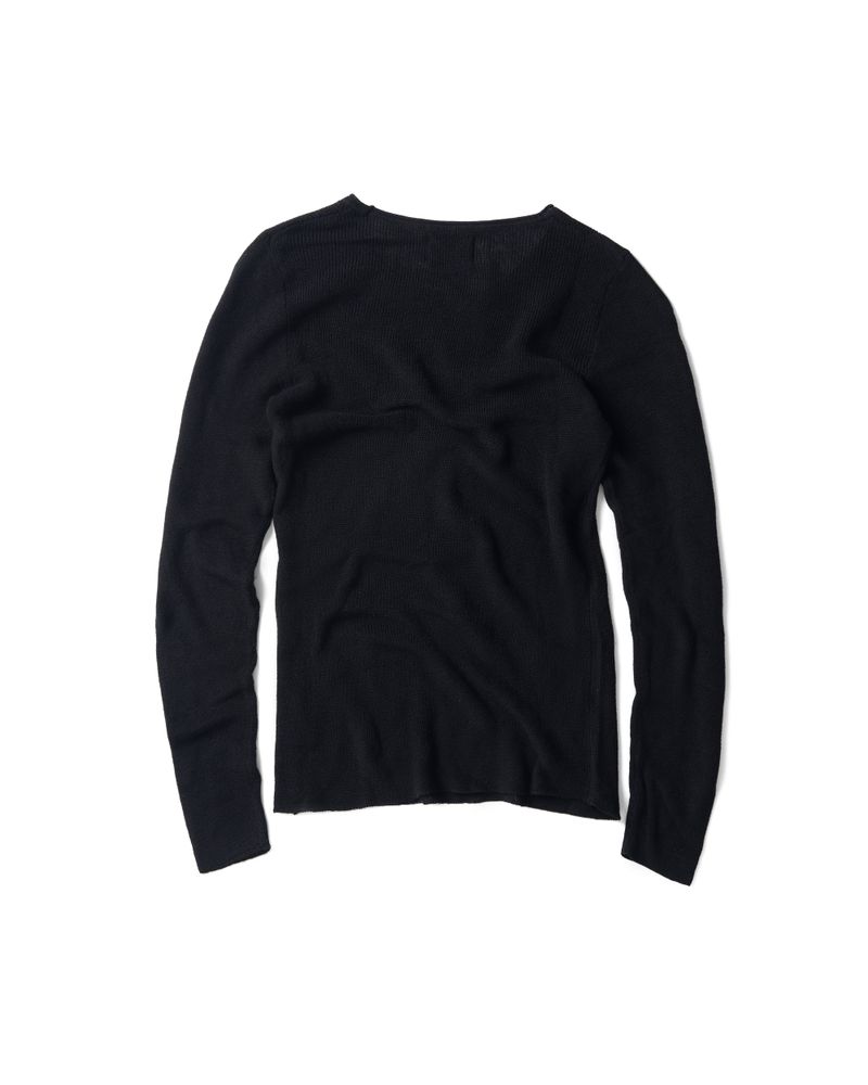 KNIT BLACK LONG SLEEVES