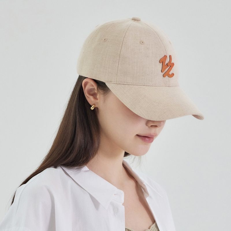 Flow VZ Leather Patch Ball Cap Natural
