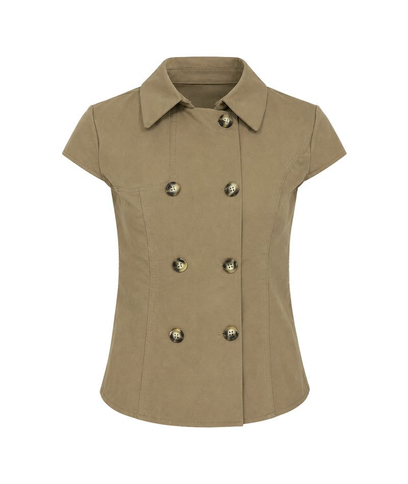 Cozy&Kitsch（コージーアンドキッチ）の「Roven Double Button Collar Blouse（Tops）」