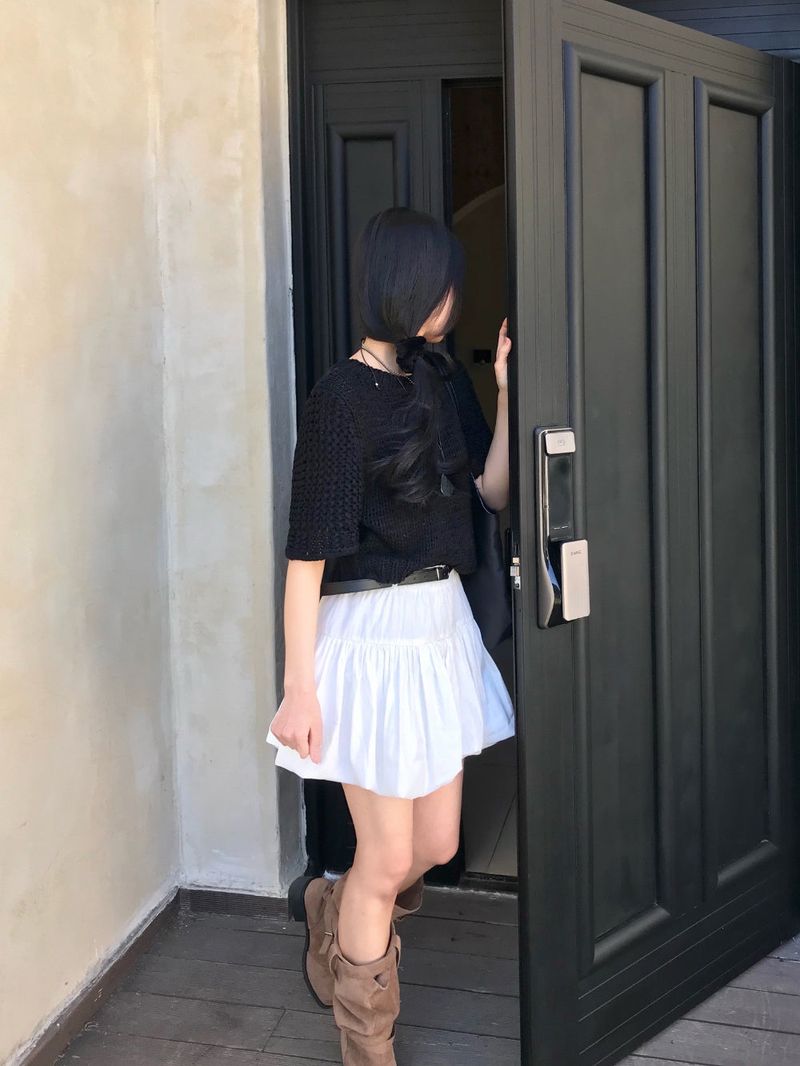 Reve Sand Loose Fit Mesh Half Knit