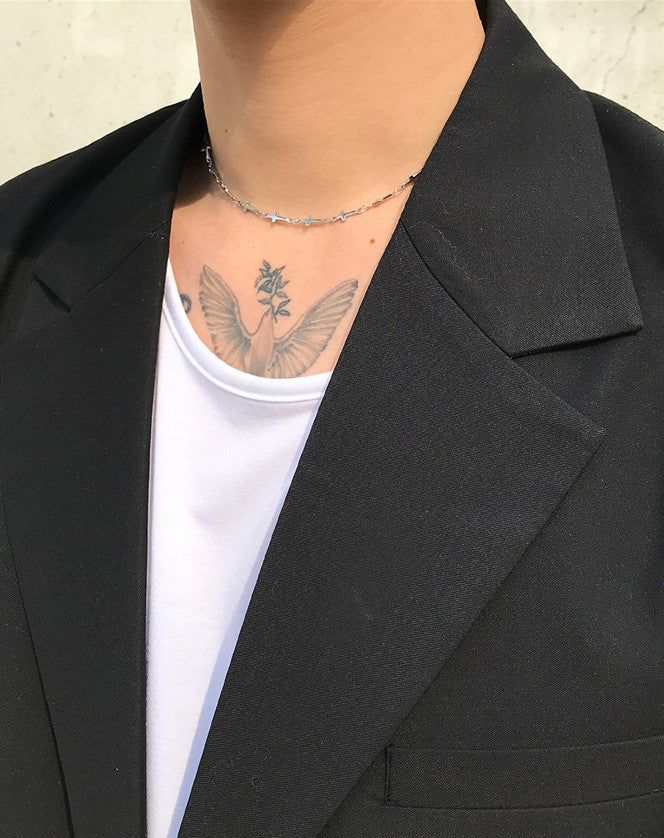 No.7995 short cross necklace