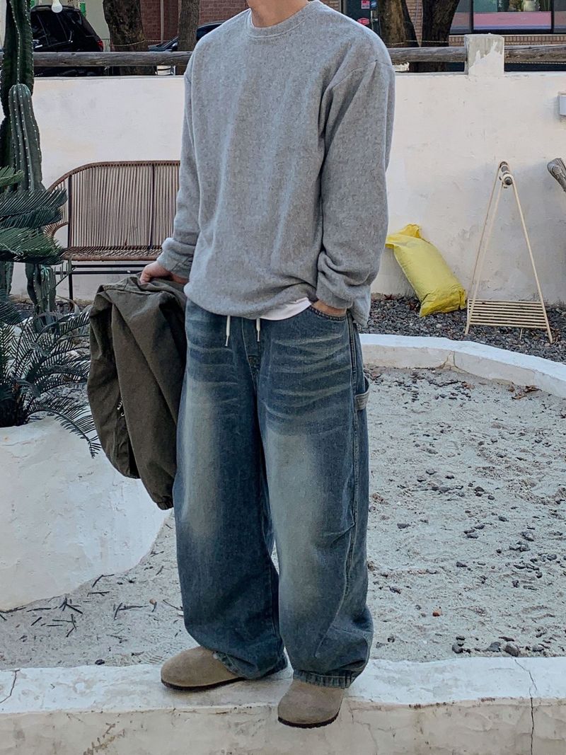 Mile Wash Carpenter Banded Denim