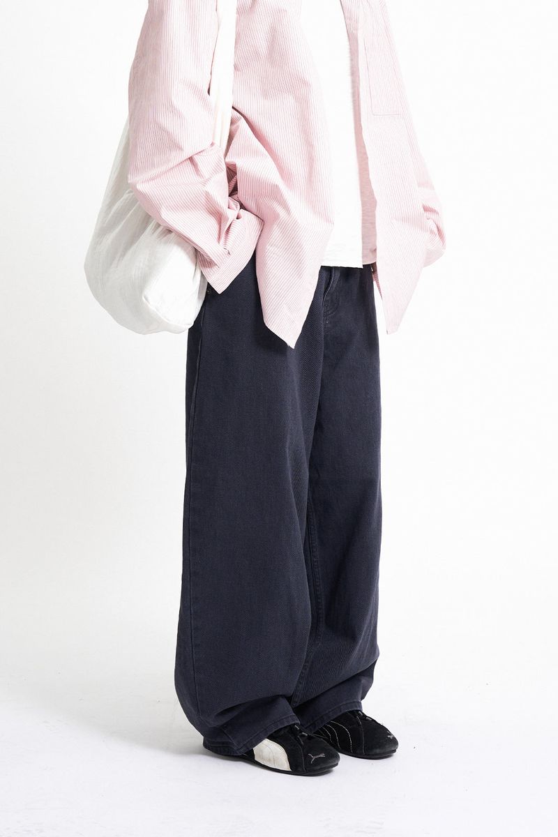 Max Wide Curved Twill Pants