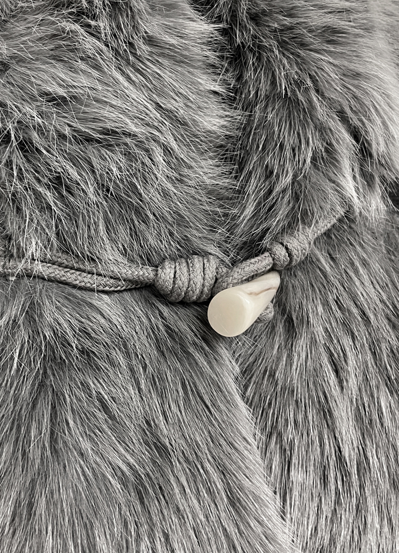 Luna Toggle Fur Crop Jacket