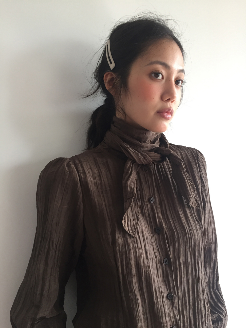 Mer tie blouse (2color)