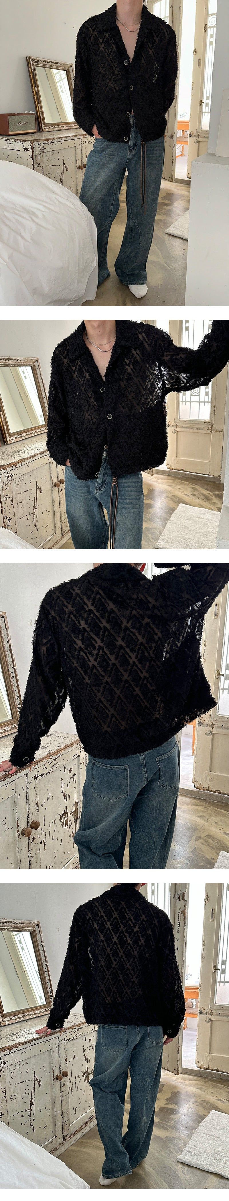 [UNISEX] Tessel fringe jacket (2color)