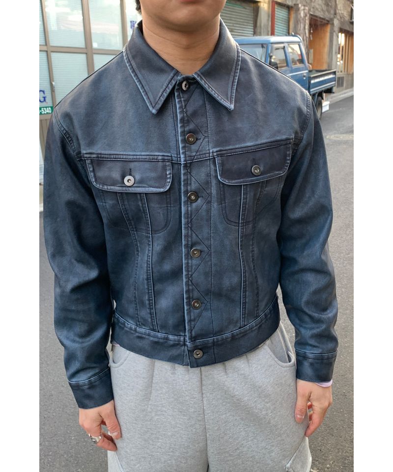 Vintage Crop Trucker Jacket