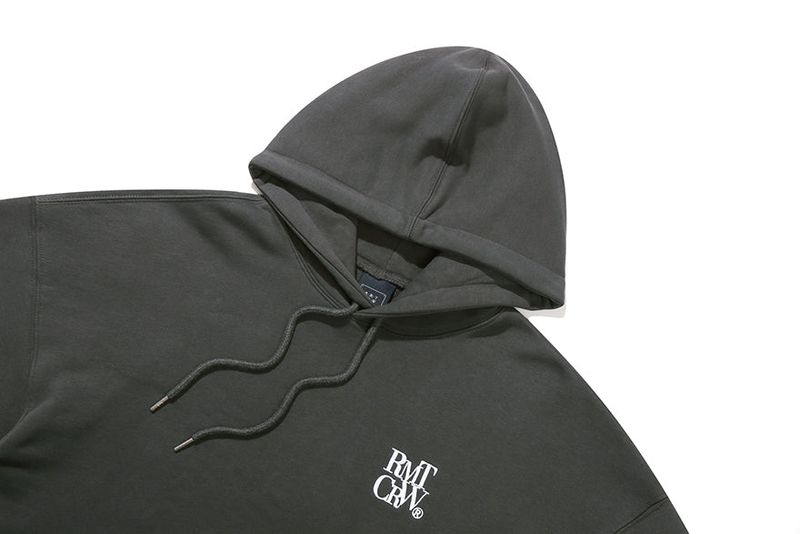 RECENT LOGO HOODIE_CHARCOAL