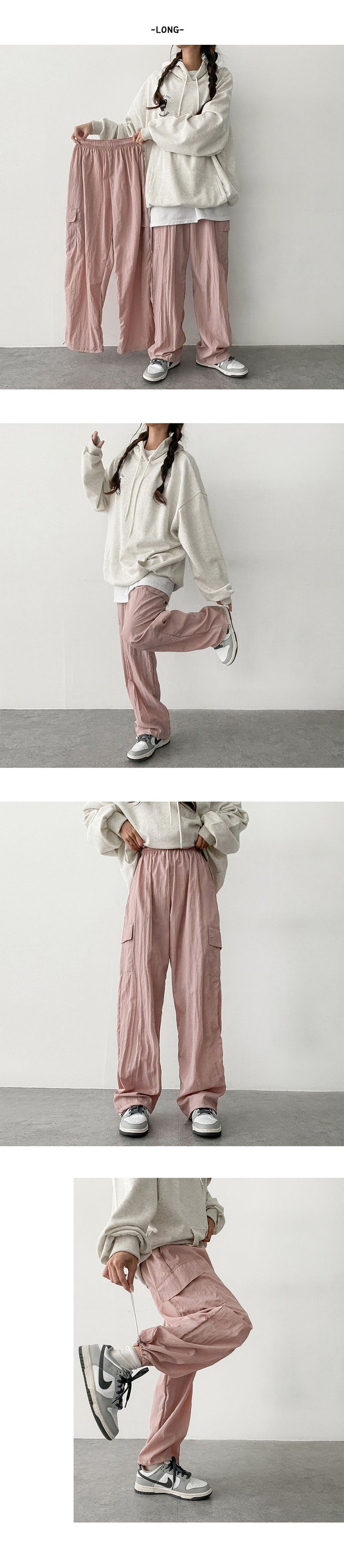 Watch Hem String Cargo Banded Waist Pants