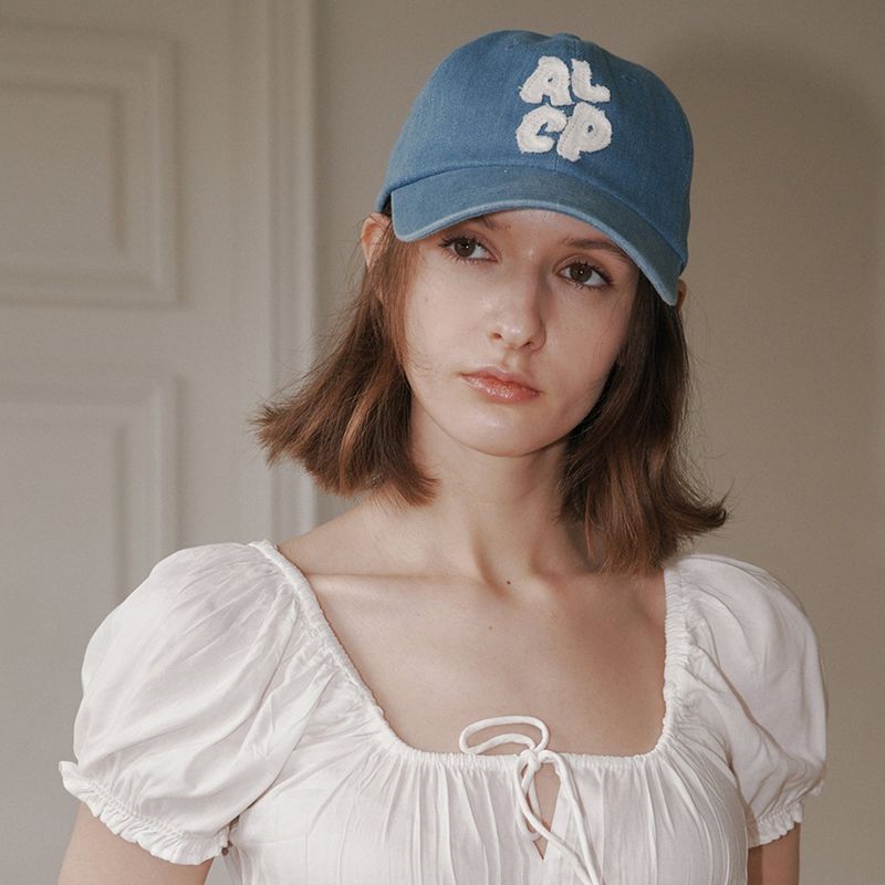 ALCP Applique Washed Ball Cap (Blue Denim)