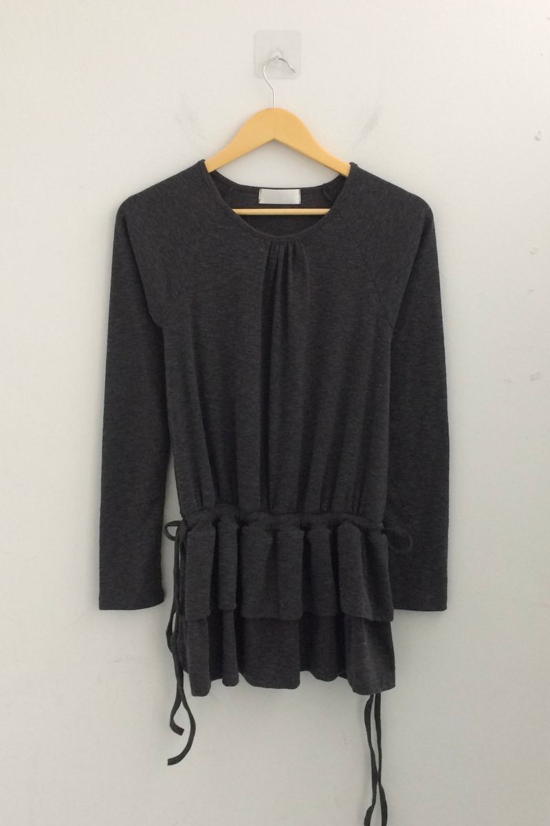 side strap frill dress