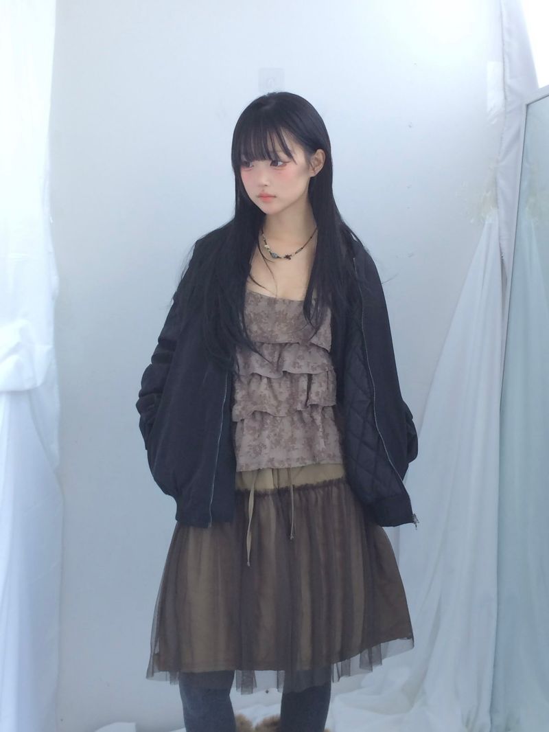 Texture Shirring Jumper