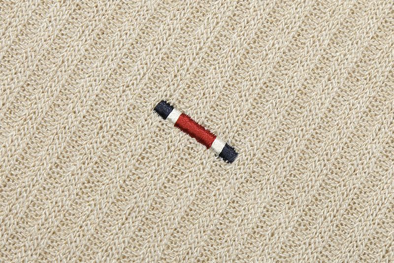 MINIMAL LOGO KNIT POLO_MELANGE OATMEAL