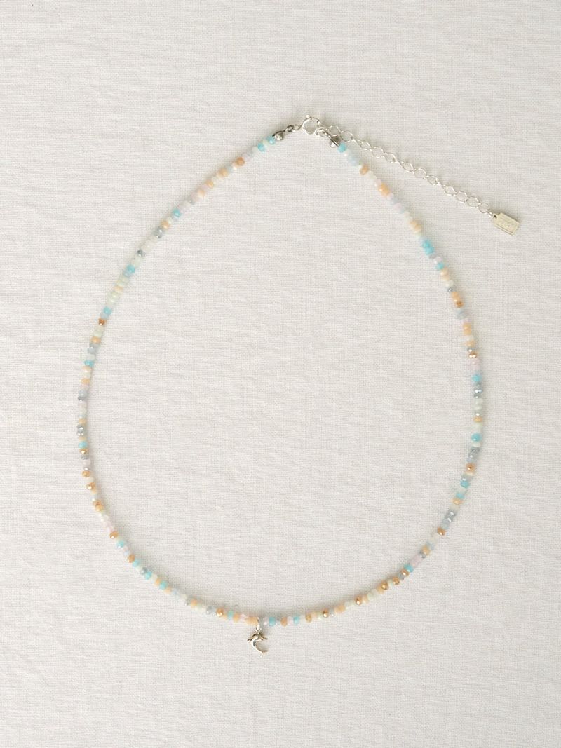 Silver925_Ocean Dolphin_N (Multi,Blue)