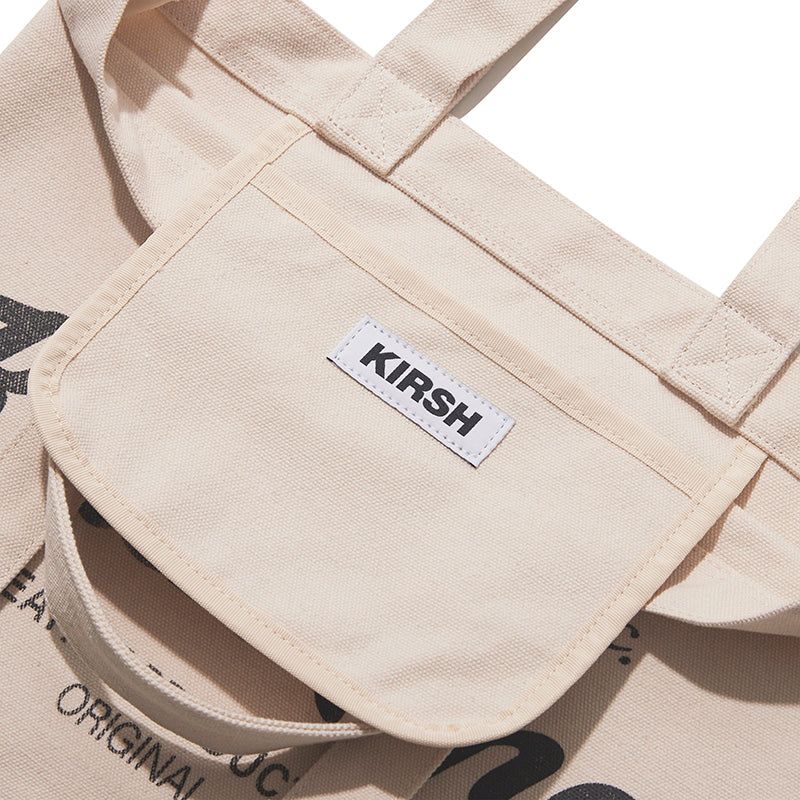 UNI WORDING LOGO ECO BAG [IVORY]