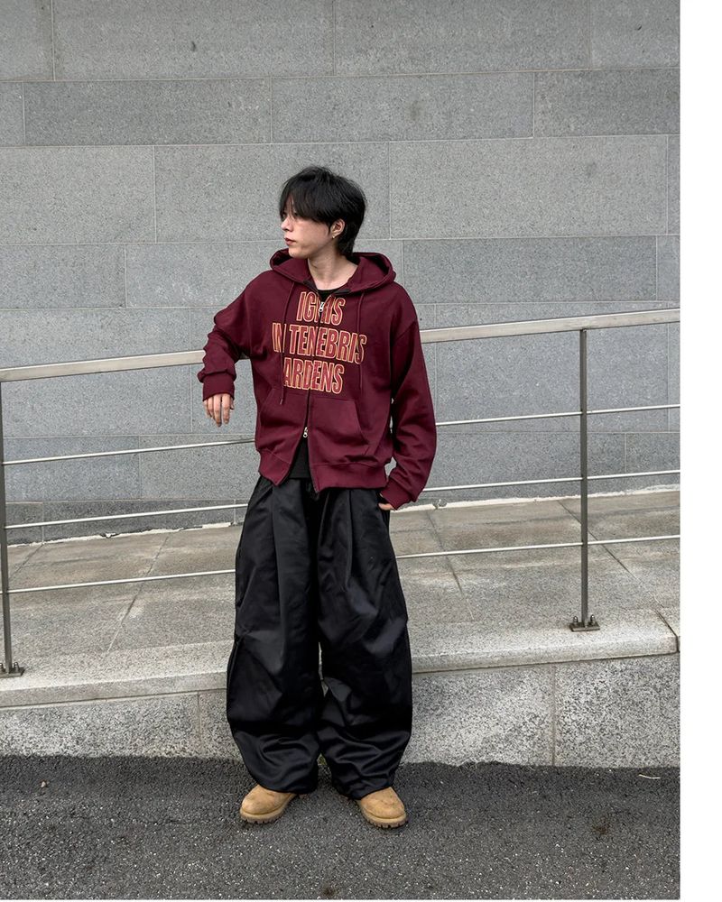 Luve Cotton Curved Wide Pants