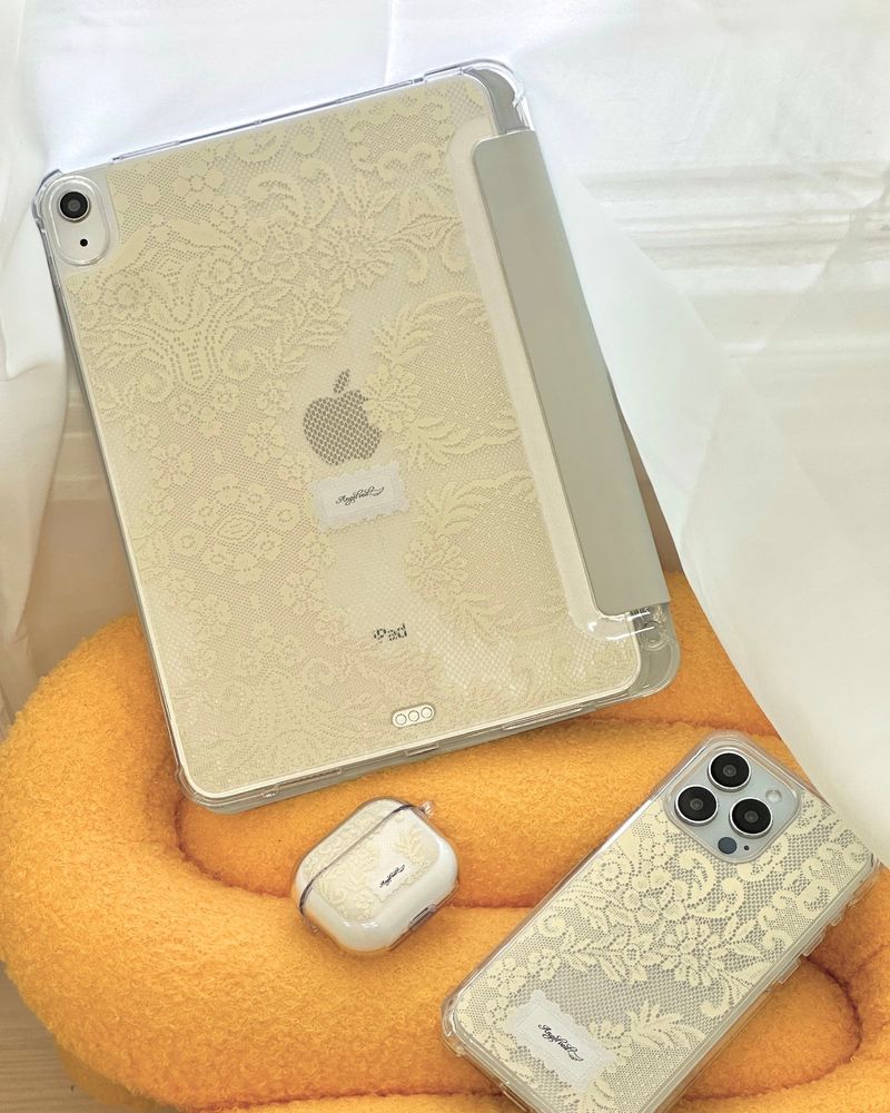 Angel Veil Lace ipad Case rainbow