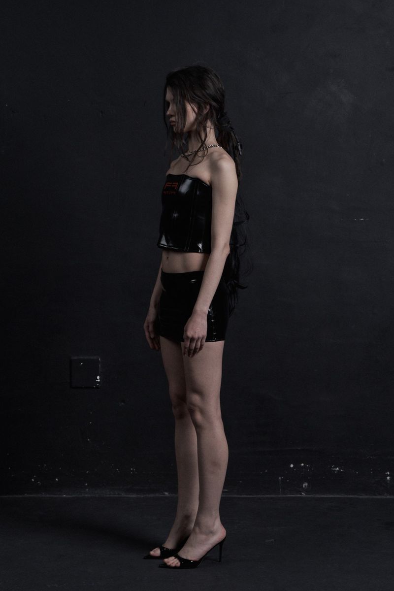 FR CORSET SKIRT BLACK