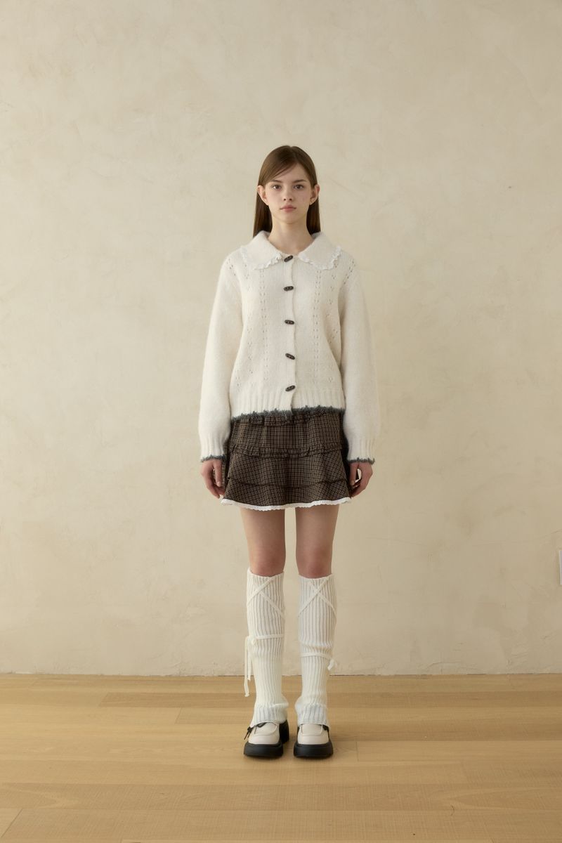 PINK PINEAPPLE（ピンクパイナップル）の「SOFT PUNCHING KNIT CARDIGAN（Tops）」