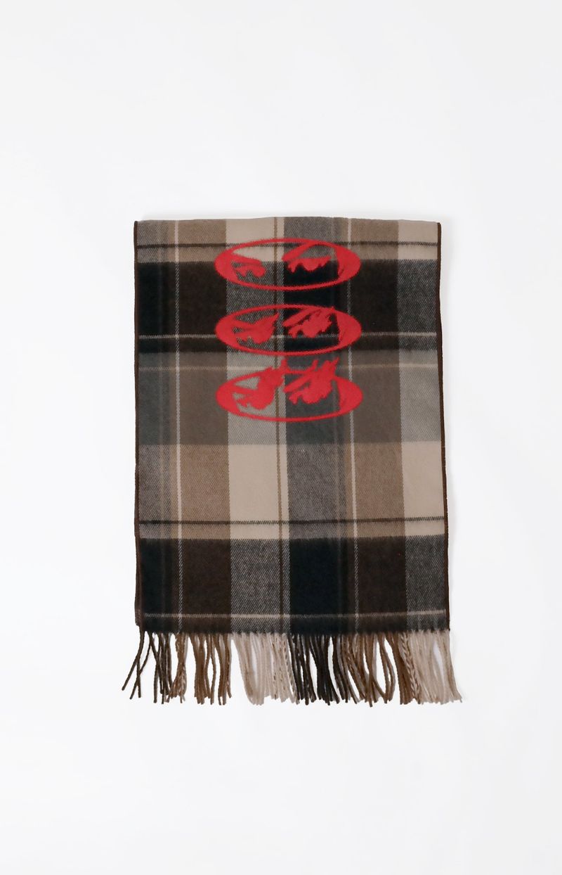 Eye muffler Check brown