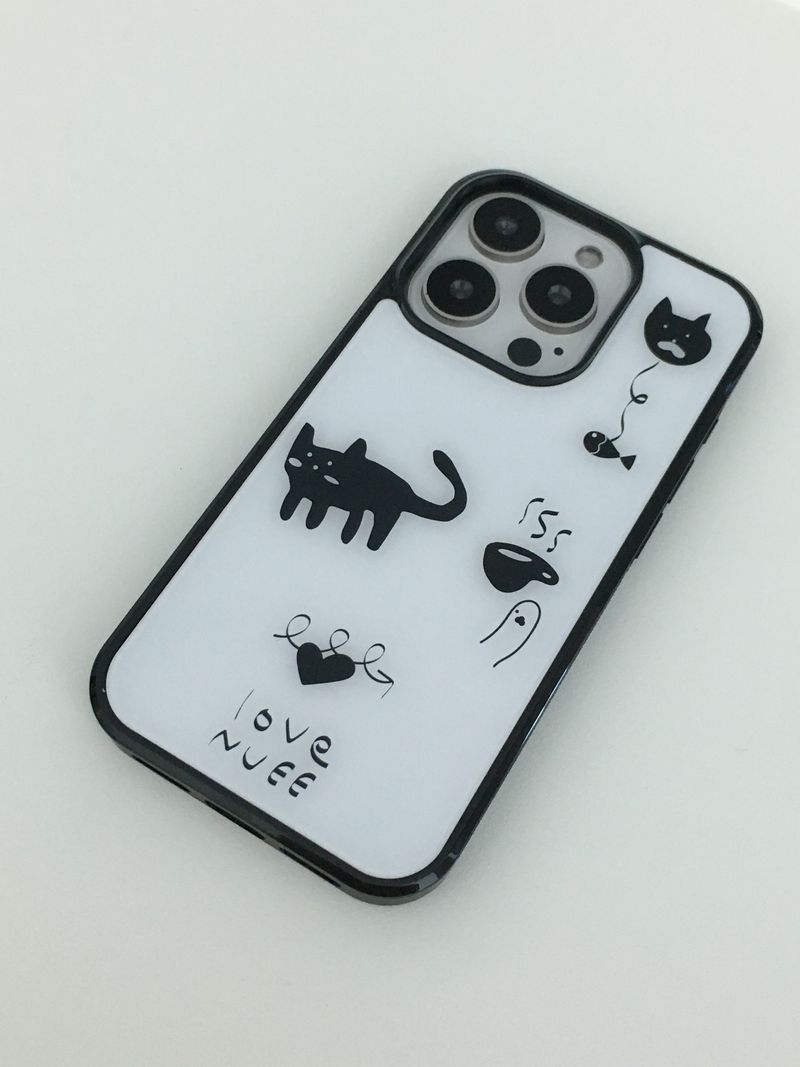 love cat case (white)