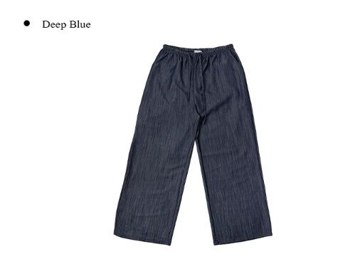 Appe Nonfade Banding Raw Wide Denim Pants