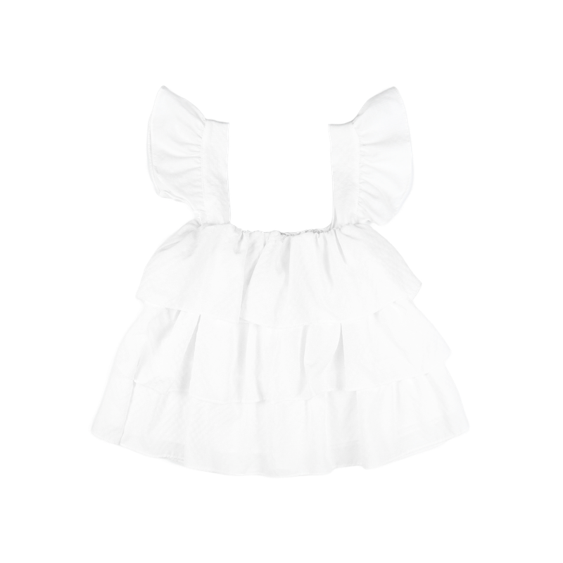 RIBBON FRILL TOP