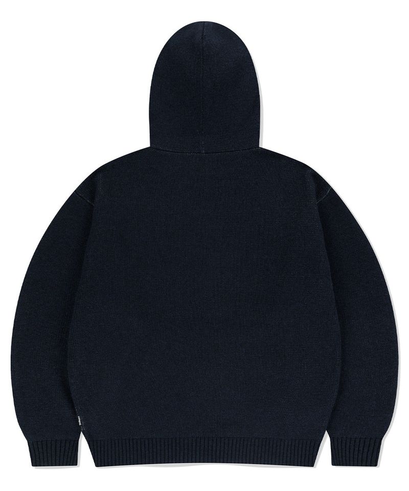 SCRIPT LOGO KNIT HOODIE