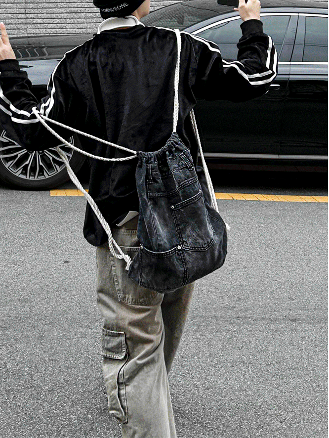 COSYHARU（コシハル）の「Lip Denim Pants Bag（Bags）」